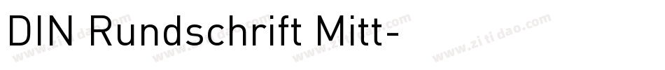 DIN Rundschrift Mitt字体转换